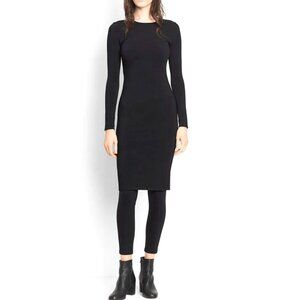 Vince Sheath Stretch Dress with Side Stripe